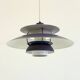 PH5 pendant lamp purple by Poul Henningsen for Louis Poulsen