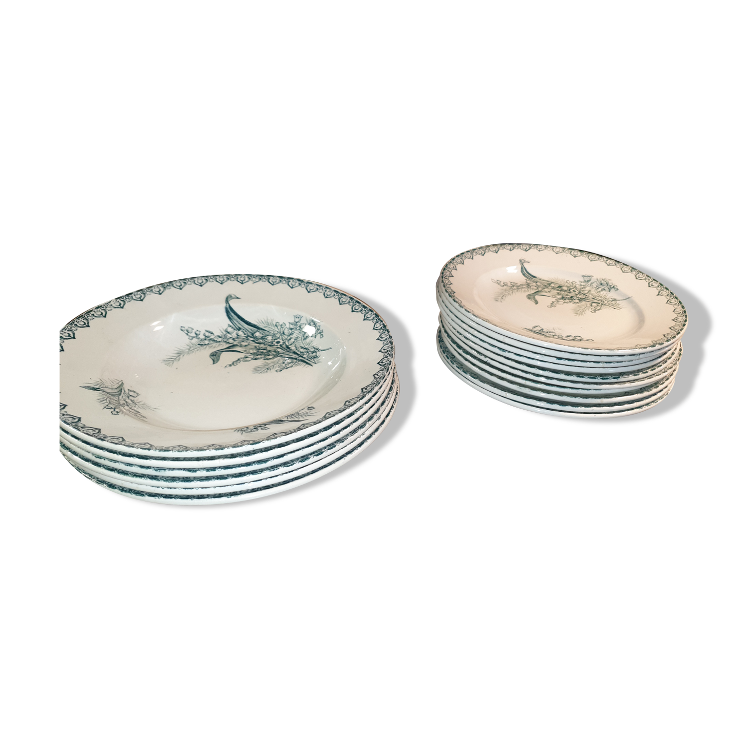 Lot of plates st amand with lily of the valley