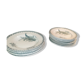 Lot of plates st amand with lily of the valley