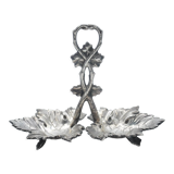 Old solid silver saleron, hallmarks from Spain, art nouveau, collection