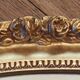 Ancien miroir biseauté stuck doré style Louis XVI