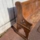 Oak church pew