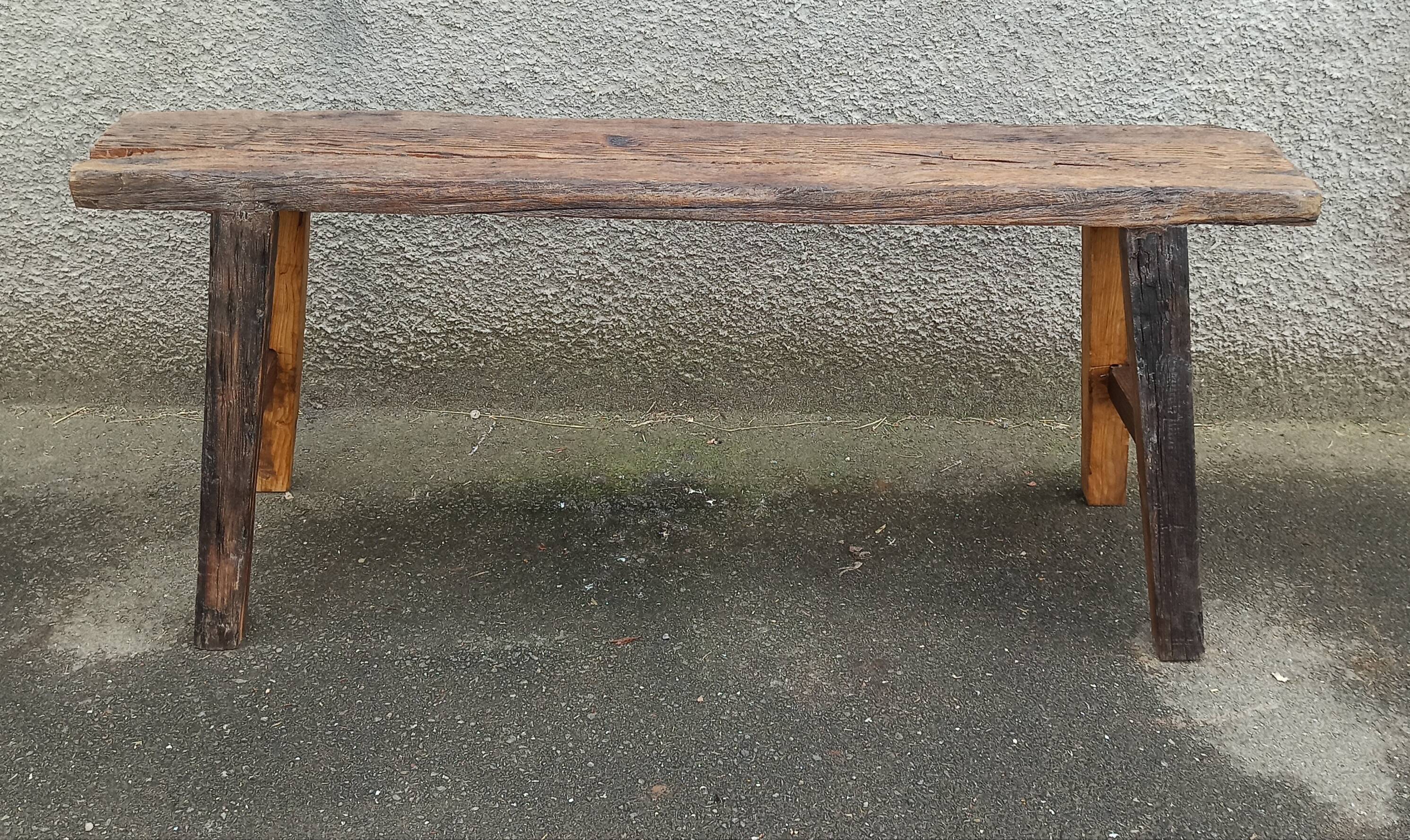 Old wooden bench
