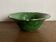 1960s centrepiece bowl in glazed Biot pottery with green scallops XL