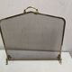 Brass fire screen