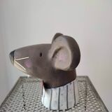 Mouse head in plaster sign baden collection germany