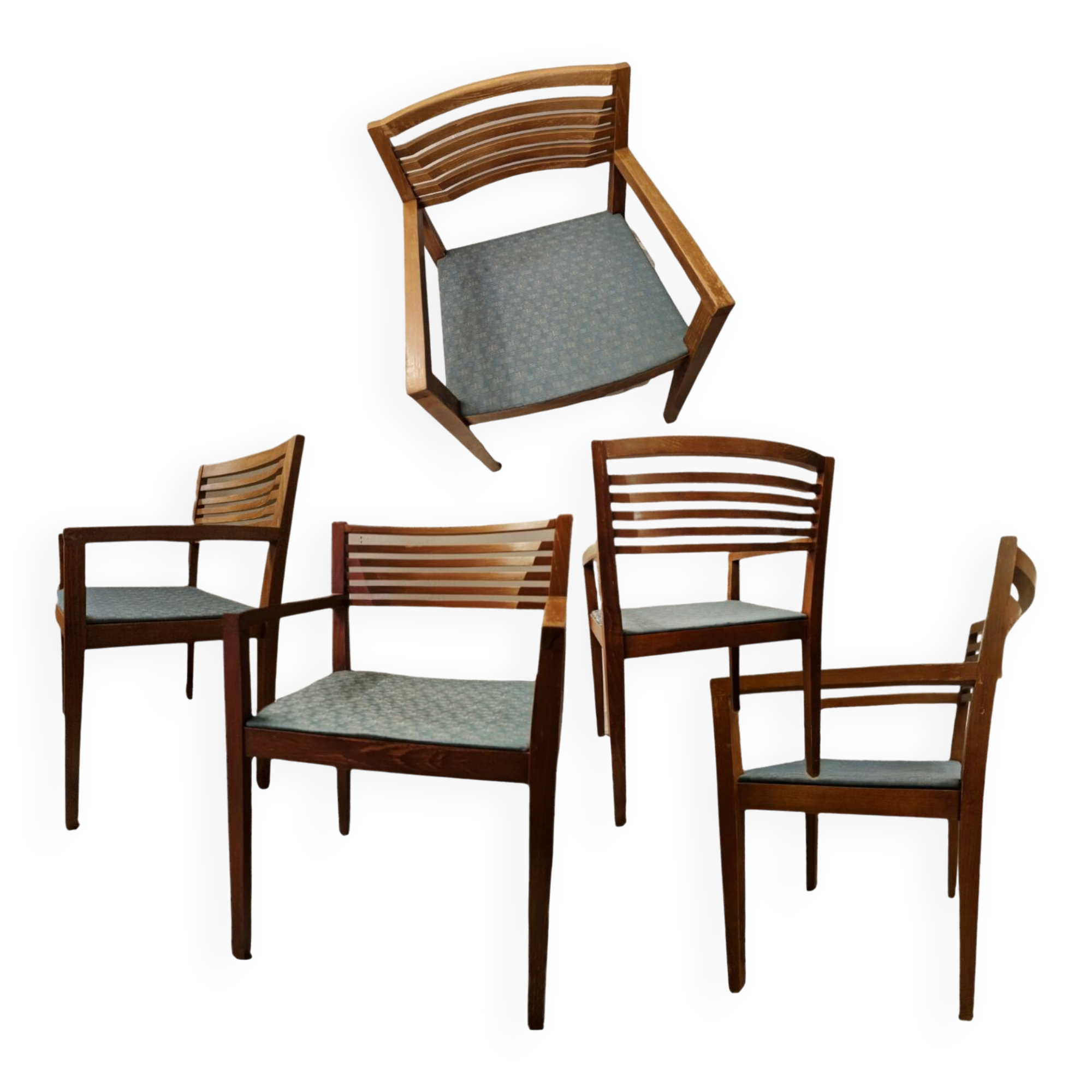 Set of 5 Knoll chairs by Joseph & Linda Ricchio