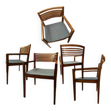 Série de 5 chaises Knoll par Joseph & Linda Ricchio