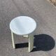 Tabouret blanc et beige Tatay 1960