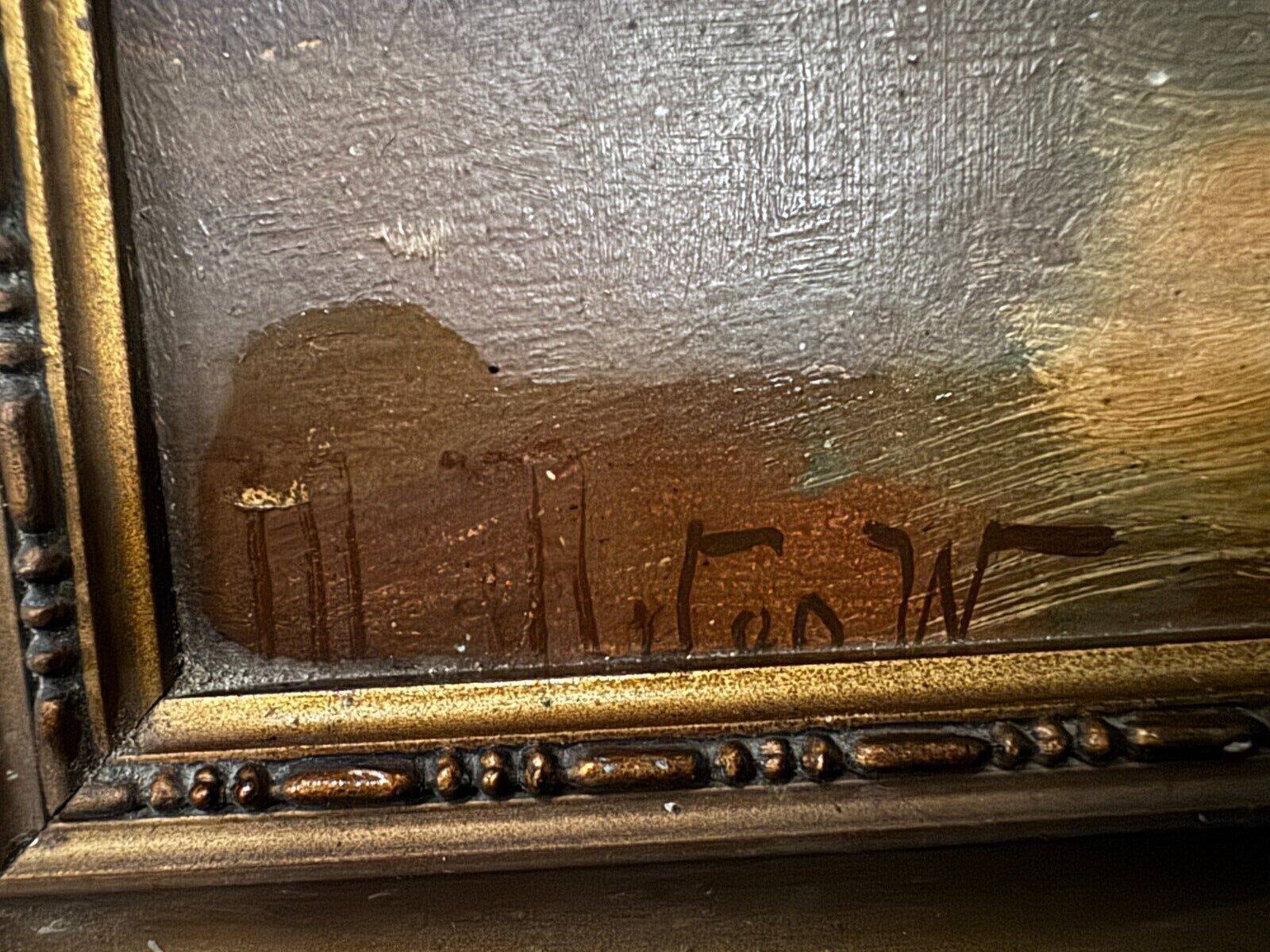 Oil on panel signed still life bouquet of roses 1936