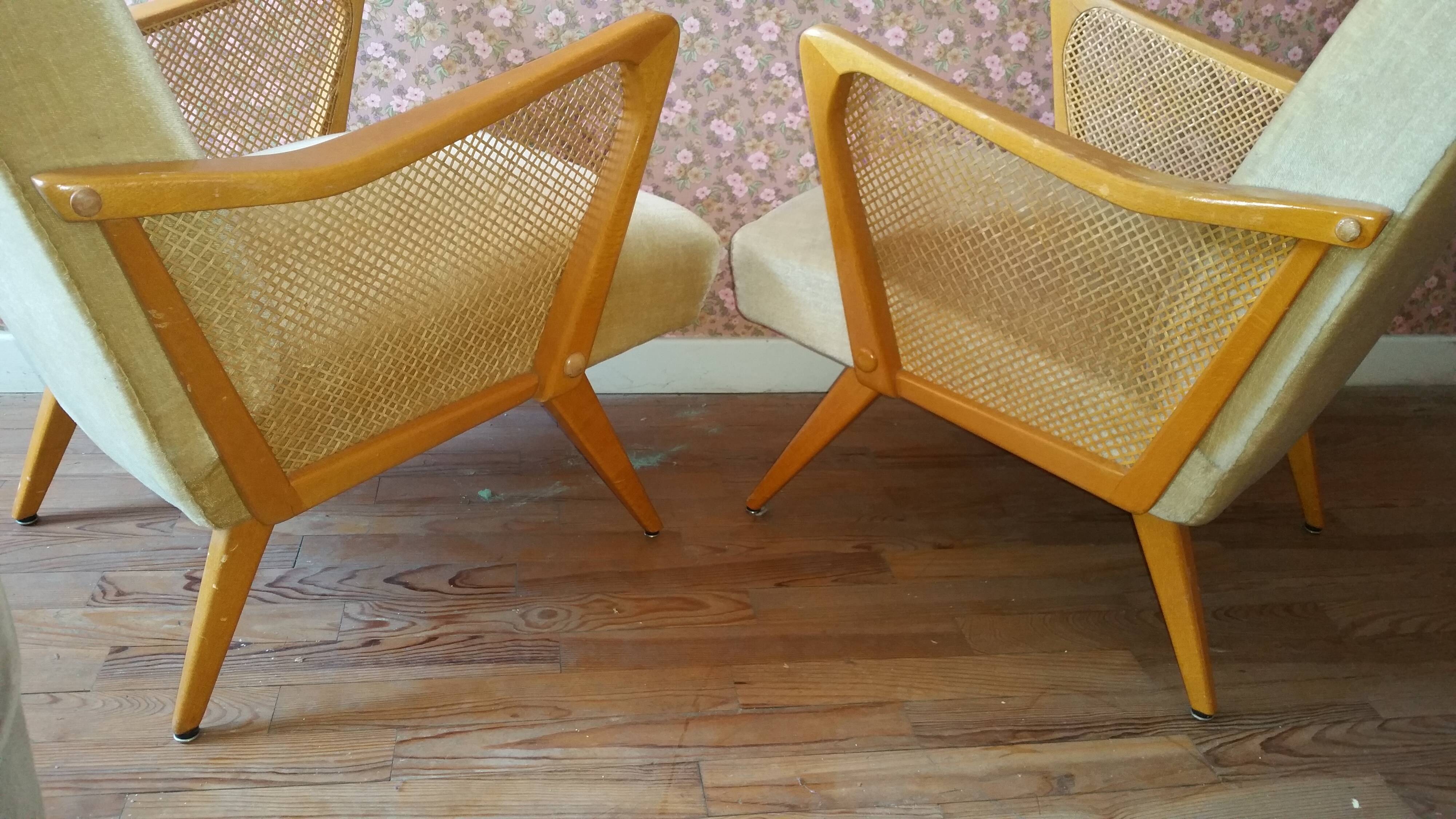Scandinavian Danish cocktail chair 50 60s