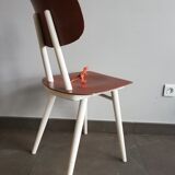 2 vintage Czech wooden chairs, Ton ex Thonet, 1960