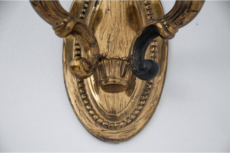 A pair of wall lamps, mid 20th century