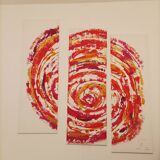 Abstract painting by decorator Erik Huet Alvarez
