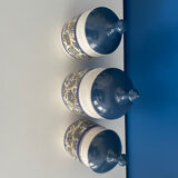 Vintage blue spice jars