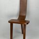 Brutalist low tripod milking stool or side chair Spain ca 1950s