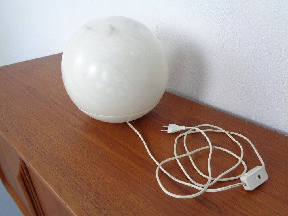Marble Table Ball Lamp, 1960s