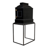 Cabinet in ebony and blackened wood, bone marquetry, 19th century