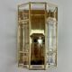 Italian brass wall lights, 1980s
