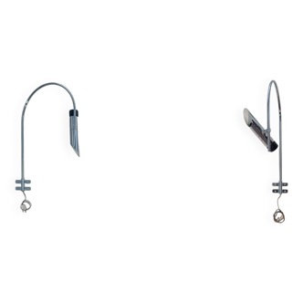 Rare Tharsis wall lamps by LP Oliva for Fase 1970s