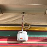 HOBCO Metal Grey Office Lamp - Chrome Flexible Bras 70S Vintage