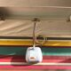 Lampe de bureau Hobco metal gris avec bras flexible chrome années 70 vintage