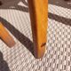 3 Luterma bistro chairs, medium oak finish
