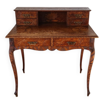 Early 20th century carved stepped secretary