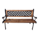 Bank made of iron and wood from 1900