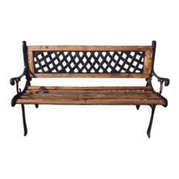 Bank made of iron and wood from 1900