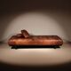 Lit de jour 'DS-80' en cuir patchwork cognac par De Sede, Suisse