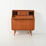 Secrétaire scandinave avec étagère escamotable, années 1960