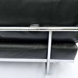 Le Corbusier, Pierre Jeanneret, Charlotte LC5 Sofa in Black by Cassina