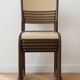 Set of 8 vintage industrial style chairs in metal and wood.
