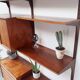 Étagère modulable scandinave en teck royal system par Poul Cadovius