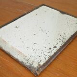 Table mirror on a brass easel