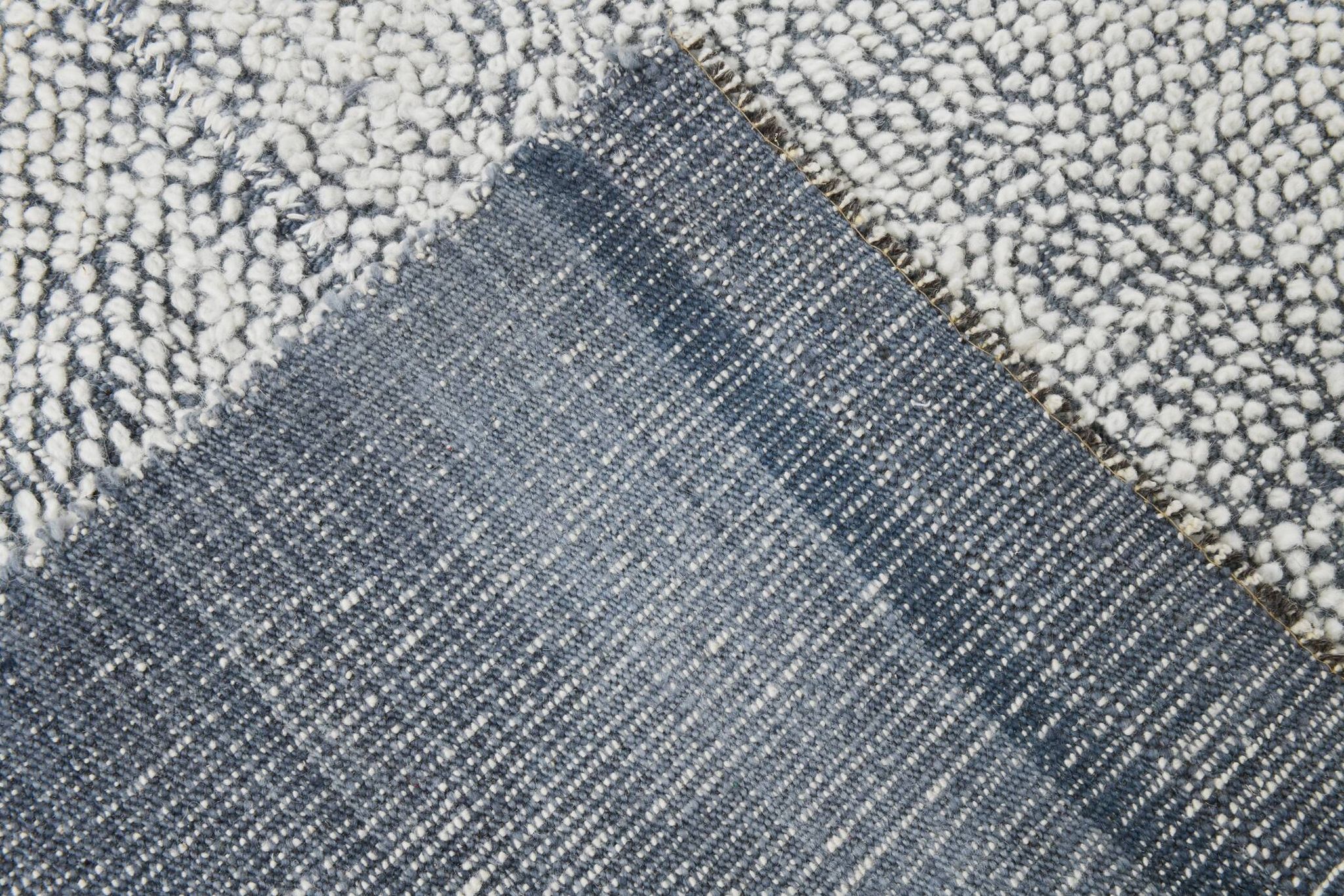 7x9 Blue White Modern Vintage Rug, 200x271Cm SK 34018 FREE SHIPPING