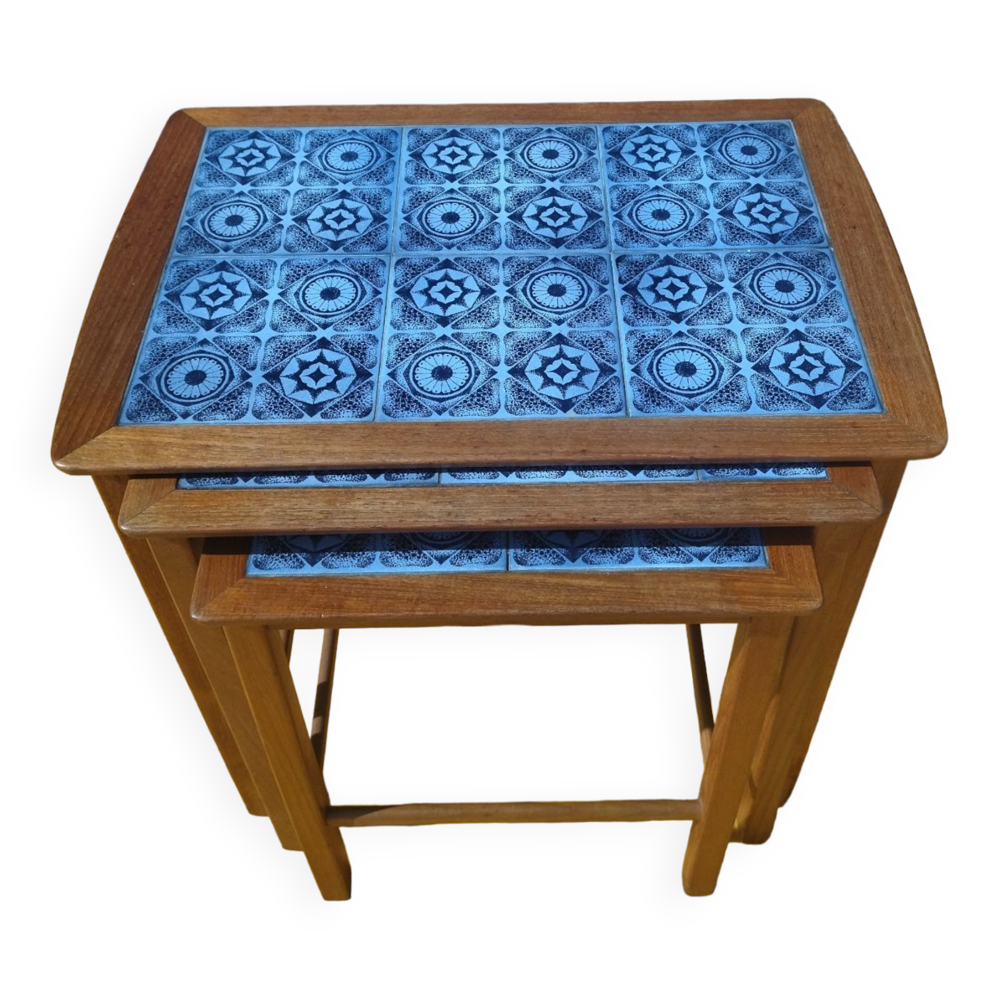 Teak nesting table, Danish