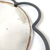 Bevel frame frame black metal flower 34x39cm