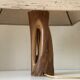 Vintage openwork wood lamp annees 60