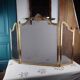 Antique Brass Fire Screen, Louis XV Style, L 83 cm / H 55 cm