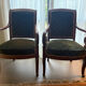 2 Fauteuils velours vert