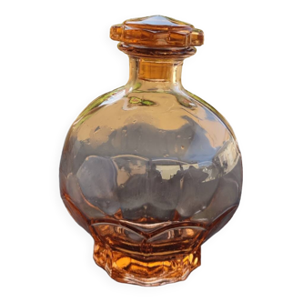 Vintage Pink Molded Glass Carafe