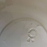Set of 4 octagonal pearl plates Creil & Montereau 19th