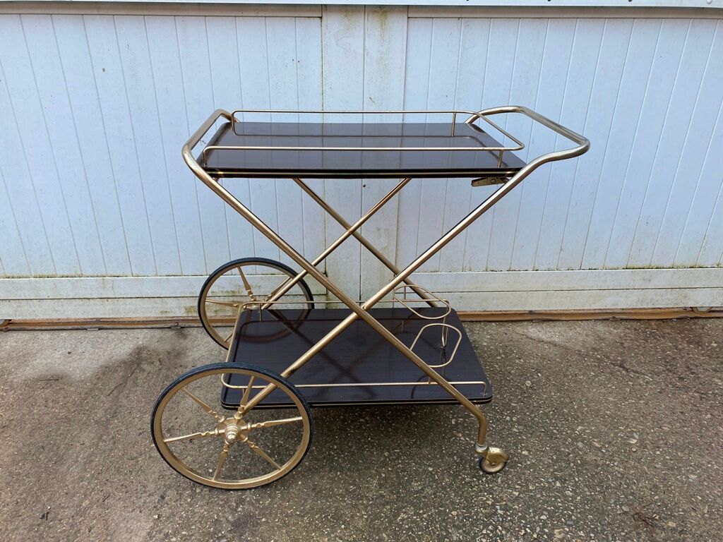 Furniture serving rolling bar 60s