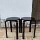 Pair of Frosta Ikea stools in black
