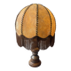 Vintage 80s wooden rustic lamp