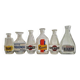 Set 6 vintage advertising carafes/pitchers bistro bar