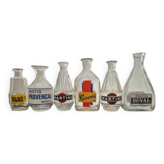 Lot 6 carafes /pichets publicitaires vintage bistrot bar