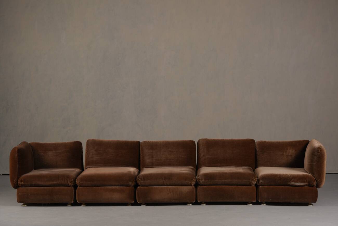Vintage Italian modular sofa (5 pieces), Italy 1960s